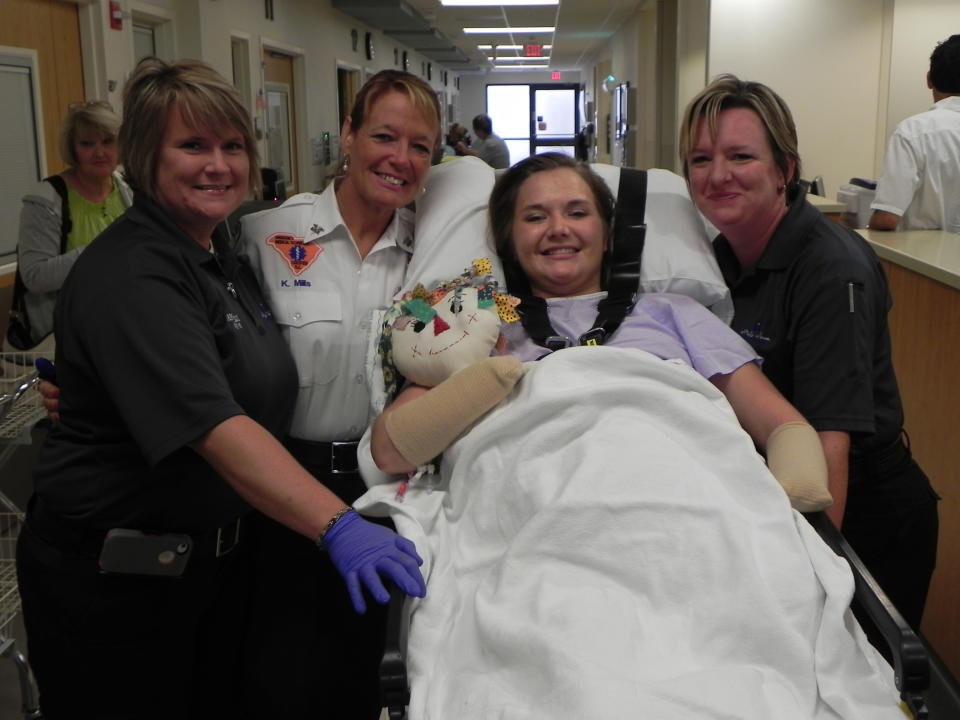 During her hospital stay, singer-songwriter Corey Durkin visited Copeland. He sang by her hospital bed. He also wrote a song for Copeland, in which he called her “a Southern belle who fell down a wishing well.”