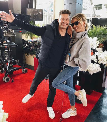 <p>Courtesy Giuliana Rancic</p> Ryan Seacrest and Giuliana Rancic