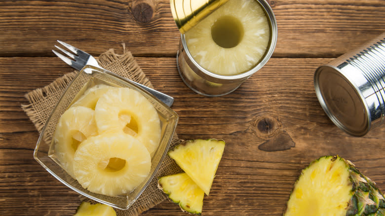 canned sliced pineapple