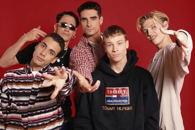 <p>Tim Roney/Getty Images</p> The Backstreet Boys, Brian Littrell, Nick Carter, AJ McLean, Howie Dorough and Kevin Richardson in 1995