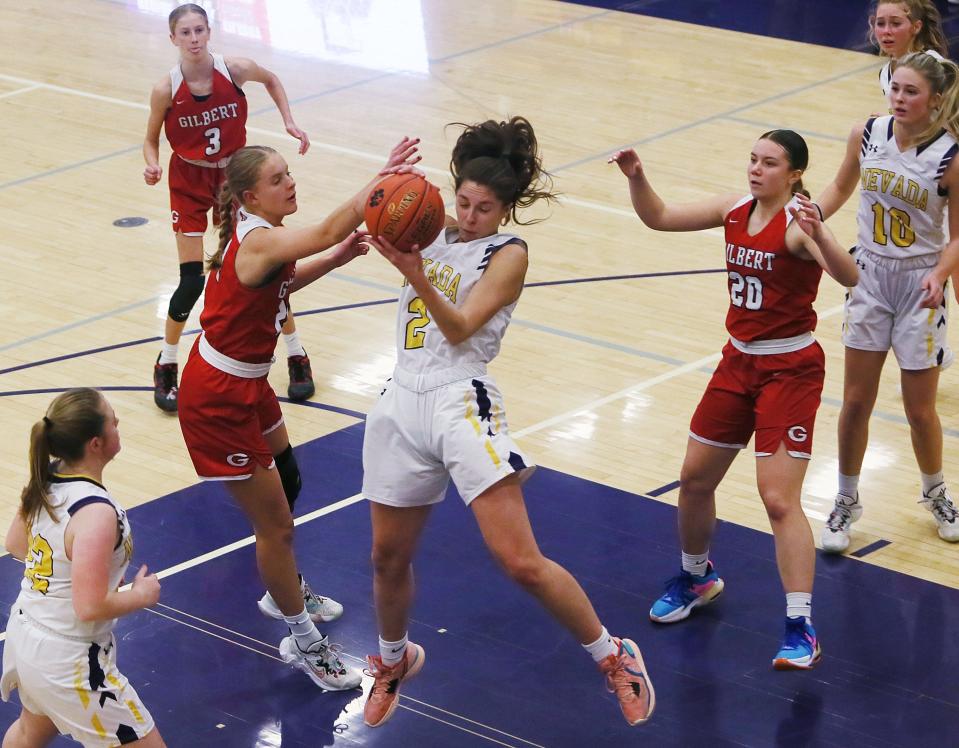 Junior forward Emma Strottman led Nevada in scoring and rebounding during the 2022-2023 girls basketball season.
