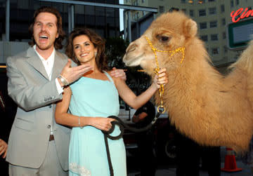 Director Breck Eisner and Penelope Cruz at the Hollywood premiere of Paramount Pictures' Sahara