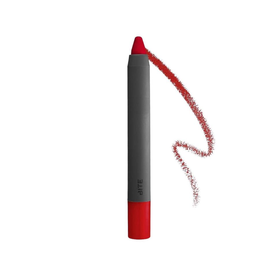 <p>It wouldn’t be the holidays without a classic red lip. <a href="http://www.sephora.com/high-pigment-matte-pencil-P283905?skuId=1321645&icid2=bite_lp_bestsellers_carousel_brand:bite%20beauty_p283905_image" rel="nofollow noopener" target="_blank" data-ylk="slk:Bite Beauty High Pigment Pencil;elm:context_link;itc:0;sec:content-canvas" class="link ">Bite Beauty High Pigment Pencil</a> ($24)</p>