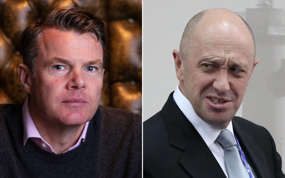 An article by Dominic Nicholls resulted in a 87-page complaint from Yevgeny Prigozhin, right, as he insisted he had no links to the Wagner Group - Heathcliff O'Malley | E2WEST NEWS