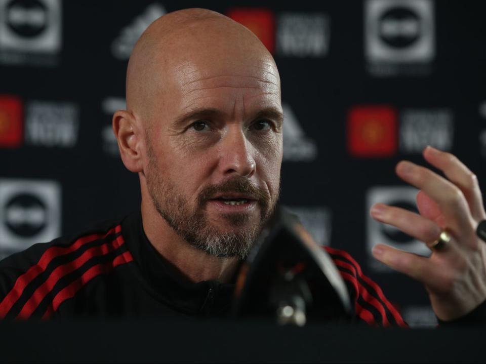 Manchester United manager Erik ten Hag (Manchester United via Getty Images)