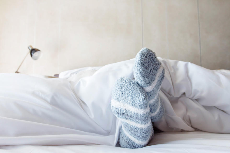 Why we should all be wearing socks to bed. (Getty Images)