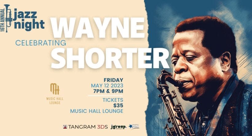 The PMAC Jazz Faculty will pay tribute to jazz legend Wayne Shorter at its 16th annual Jazz Night, as they transform The Music Hall Lounge into an NYC-style jazz club on Friday, May 12, 2023.
