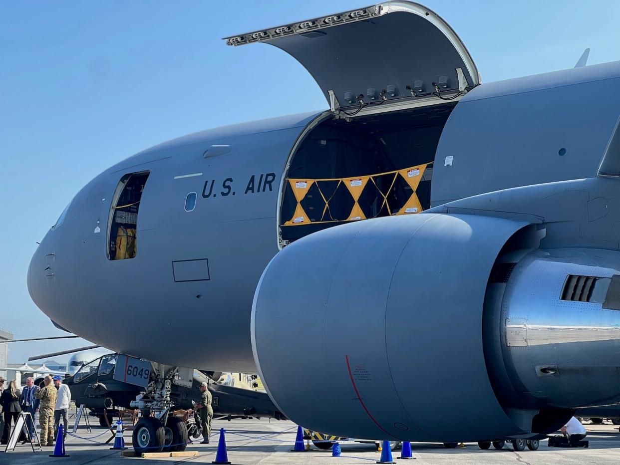 The side door of the tanker opened.