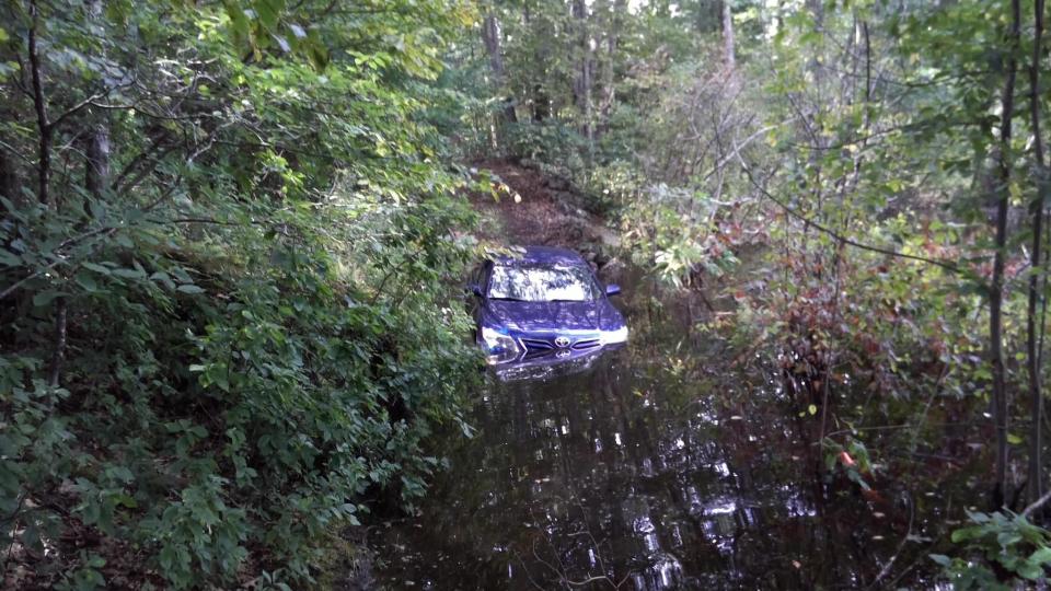 A DoorDash driver ended up in a swamp as they were on their way to deliver a Dunkin Donuts order to an address in Middleton, Massachusetts.