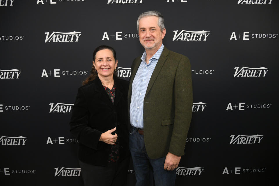 WEST HOLLYWOOD, CALIFORNIA - JANUARY 11: (L-R) Susanne Daniels and Greg Daniels attend the Variety Showrunners dinner presented by A+E Studios in West Hollywood on January 11, 2024 in West Hollywood, California. (Photo by Alberto Rodriguez/Variety via Getty Images)