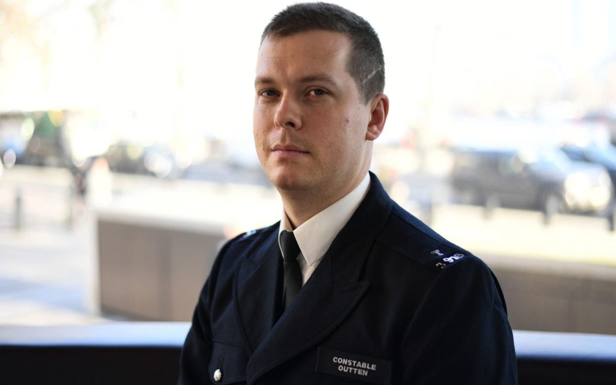 Pc Stuart Outten has said the attack will not change the way he acts as a police officer - PA