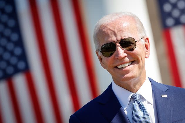 President Joe Biden attends a signing ceremony for the CHIPS and Science Act of 2022 on the South Lawn of the White House on Aug. 9.