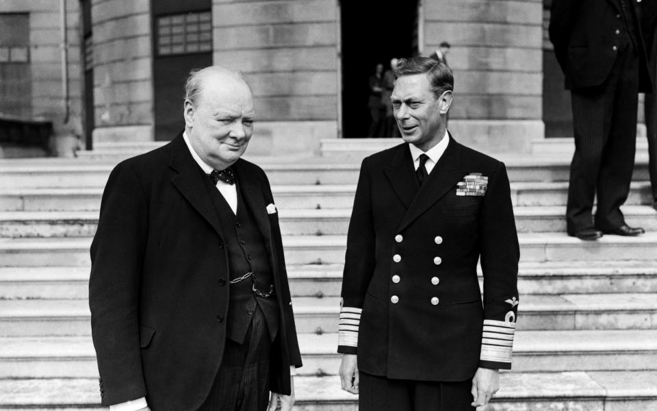 Winston Churchill VE Day - Nixon & Greaves/Mirrorpix/Getty Images