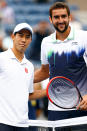 <p>The semi-finals of the 2014 US Open appeared to be complete mismatches for Kei Nishikori and Marin Cilic, who came up against Novak Djokovic and Roger Federer. Everyone was predicting a Djoker v Roger final until the two underdogs completely wiped their more-fancied opponents off the court. Cilic went on to claim his first Grand Slam title, beating Nishikori in the decider.</p>