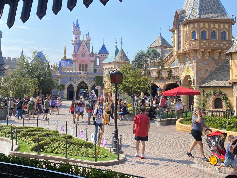 view of fantasyland at disneyland