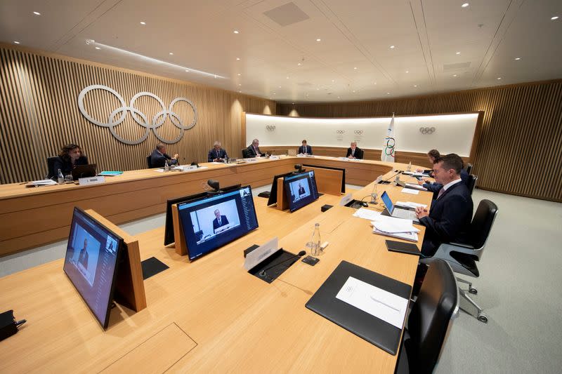 IOC President Bach hosts the first ever remote IOC Session in Lausanne