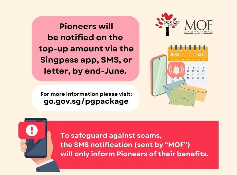 medisave top-ups for pioneer generation - notification