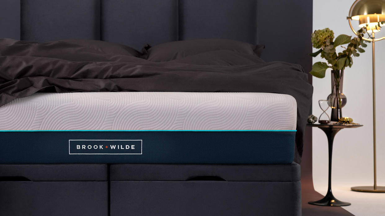  Brook + wilde elite mattress on a bed frame. 
