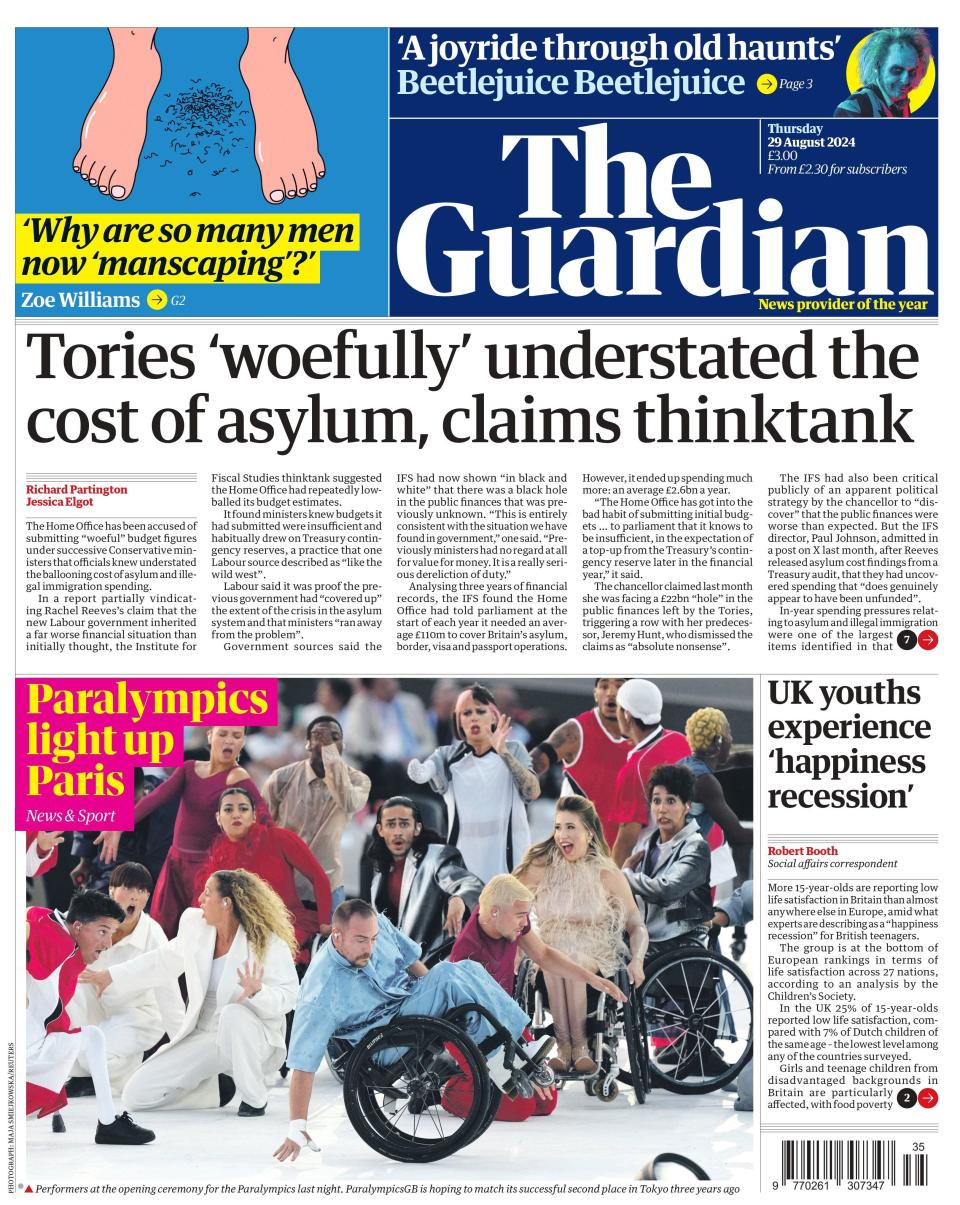 The Guardian: Tories woefully understated the cost of asylum, claims thinktank