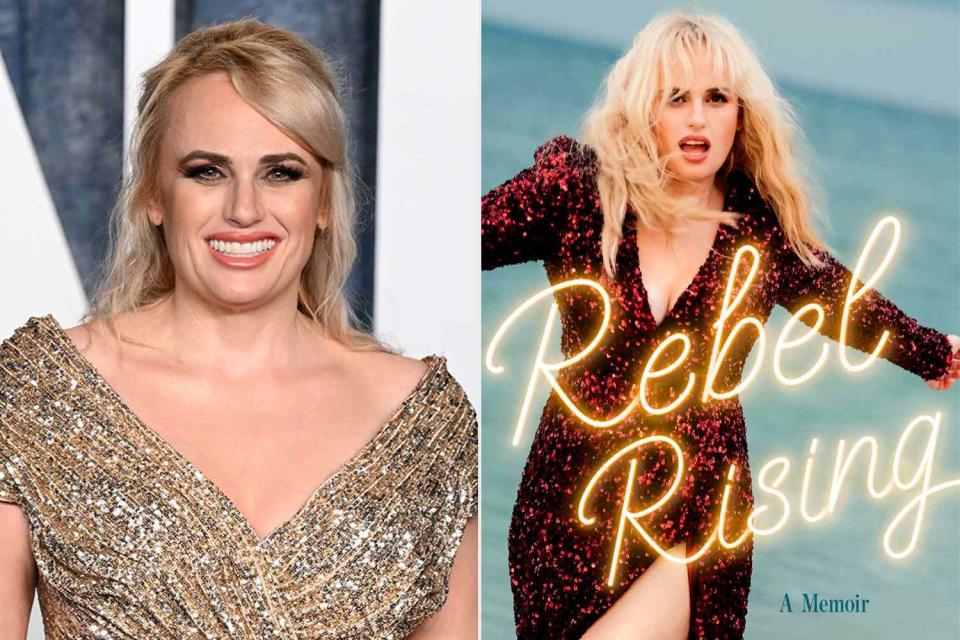 <p>Karwai Tang/WireImage; Simon & Schuster</p> Rebel Wilson and her new memoir