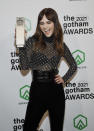 Breakthrough performer award winner Emilia Jones poses in the winners room at the Gotham Awards at Cipriani Wall Street on Monday, Nov. 29, 2021, in New York. (Photo by Evan Agostini/Invision/AP)