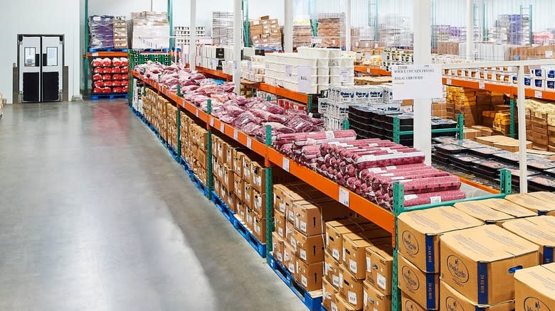 refrigerated room at Costco