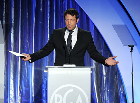 ben affleck looking tired, producer's guild awards 2014.