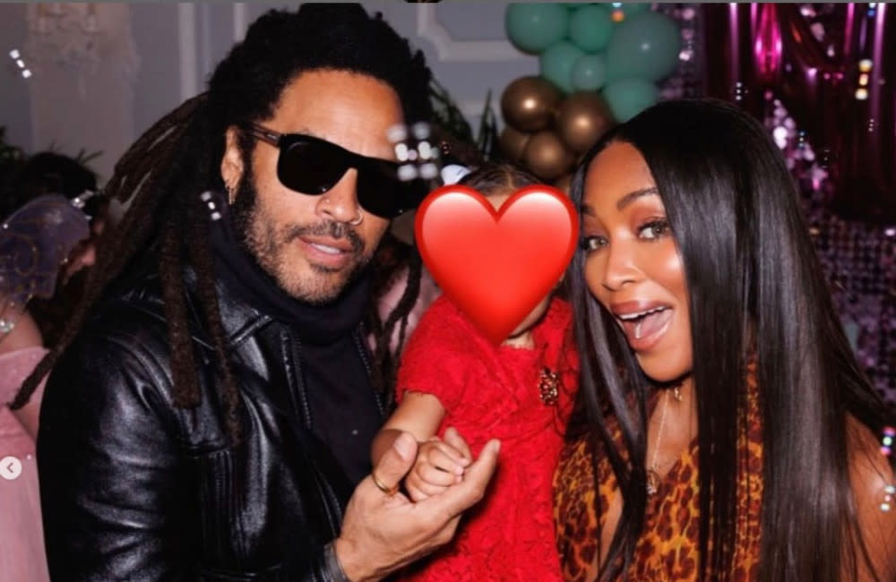 Lenny Kravitz is godfather to Naomi Campbell's baby girl credit:Bang Showbiz