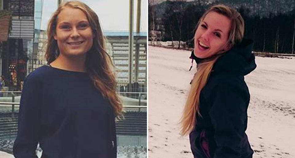 Danish citizen Louisa Vesterager Jespersen (left), 24, and 28-year-old Maren Ueland (right) from Norway were found dead in High Atlas Mountains, Morocco. Source: Facebook/ Louisa Jesperson and Maren Ueland