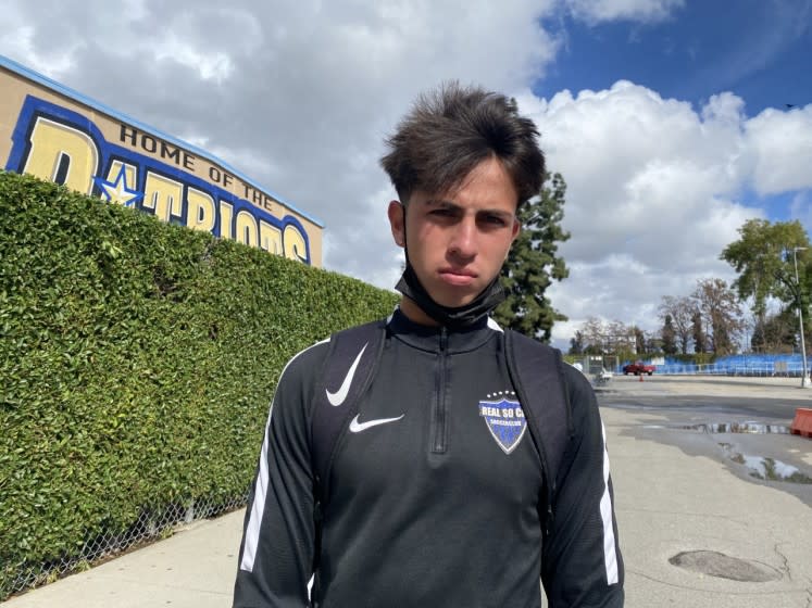 Birmingham senior David Diaz plays to play for his club soccer team, his school soccer team and kick for the football team.