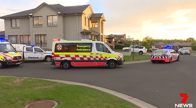 The twins were rushed to hospital with a police escort. Photo: 7 News