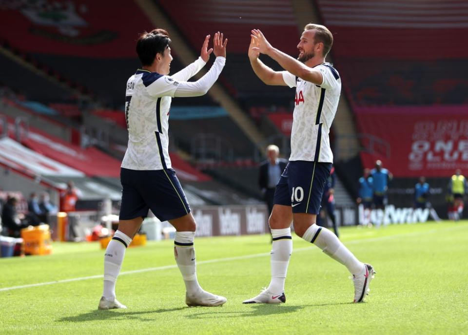 Kane set up four goals for Son (Tottenham Hotspur FC via Getty I)