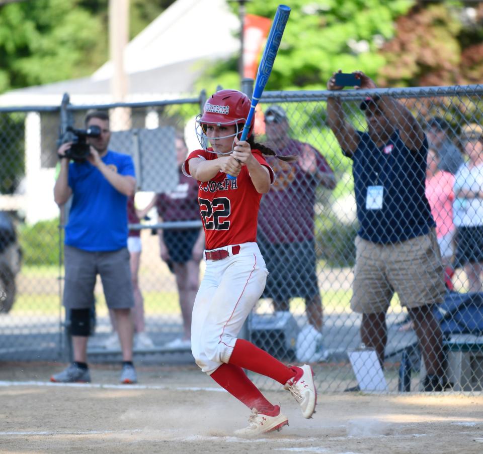 St. Joseph's Macie Jacquet won three sectional titles and a state crown with the softball team during her scholastic career.