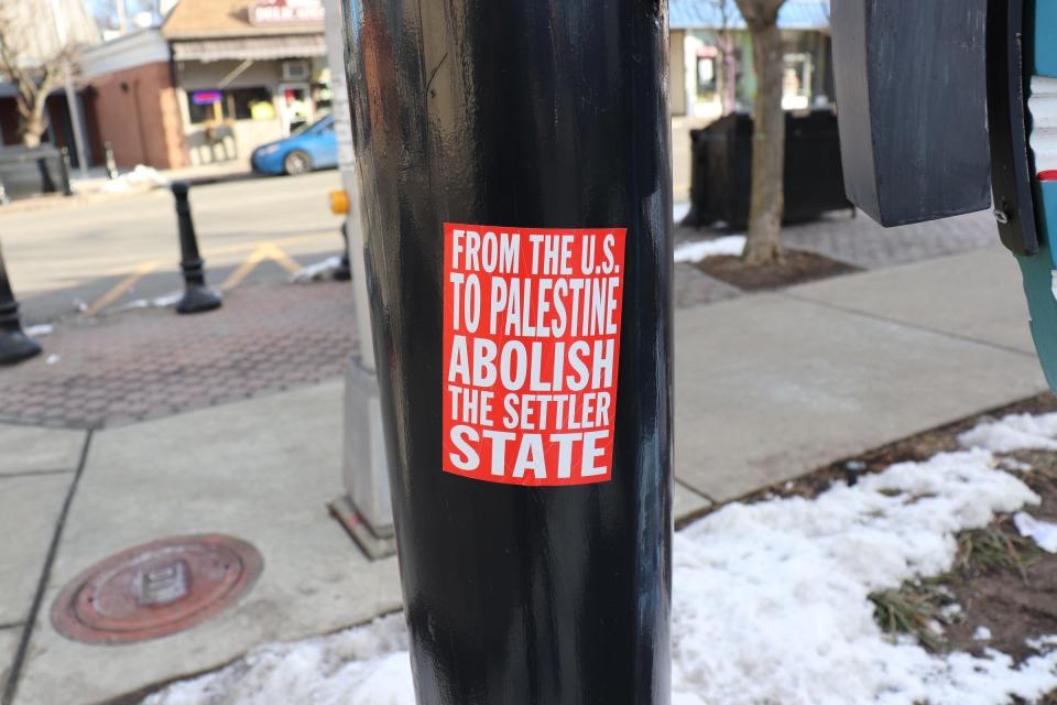 Stickers that were displayed on the Starbucks sign poles located at Glen Rock’s Central Business District, police called a 'bias incident.'