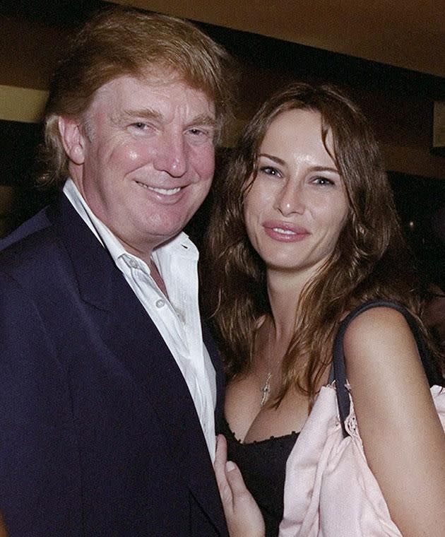 Trump admits to publicly groping Melania in the tapes. Photo: Getty