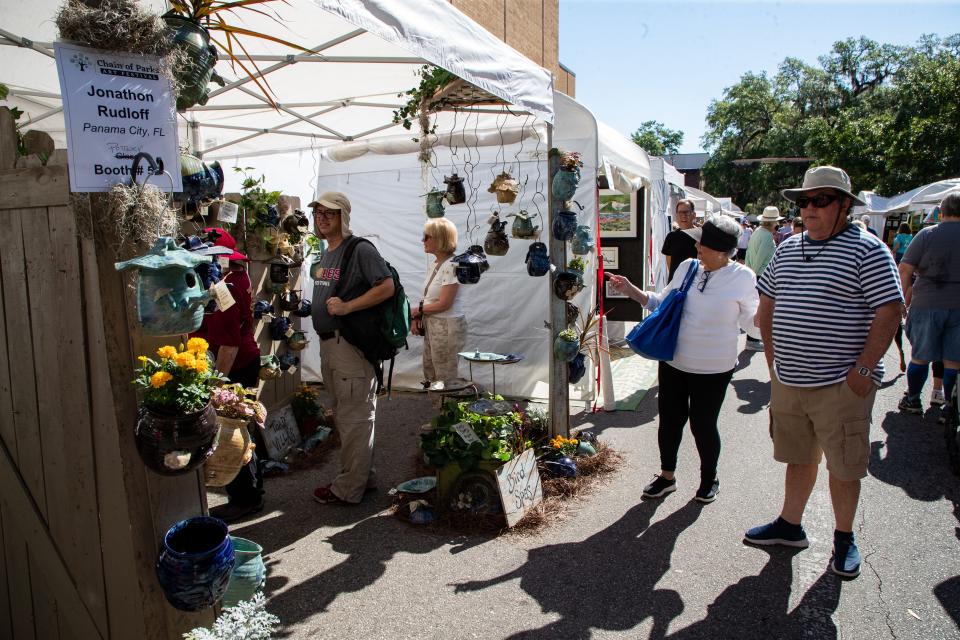 More than 150 artists showcase their work at LeMoyne’s 23rd Annual Chain of Parks Art Festival on Saturday, April 15, 2023. 