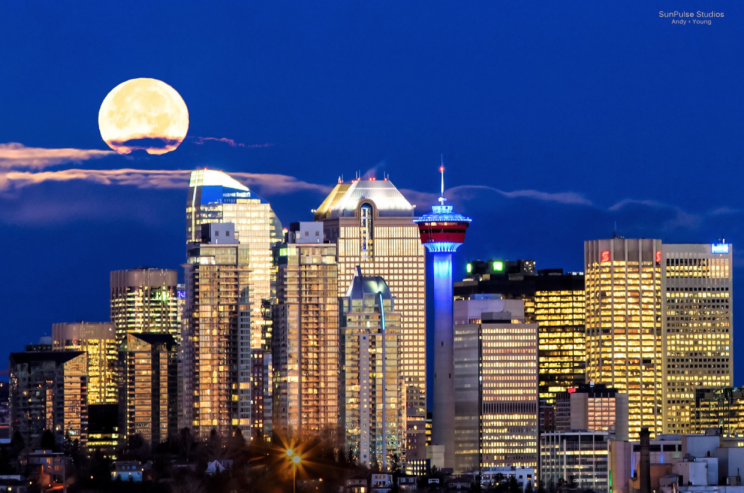 Supermoon in Canada