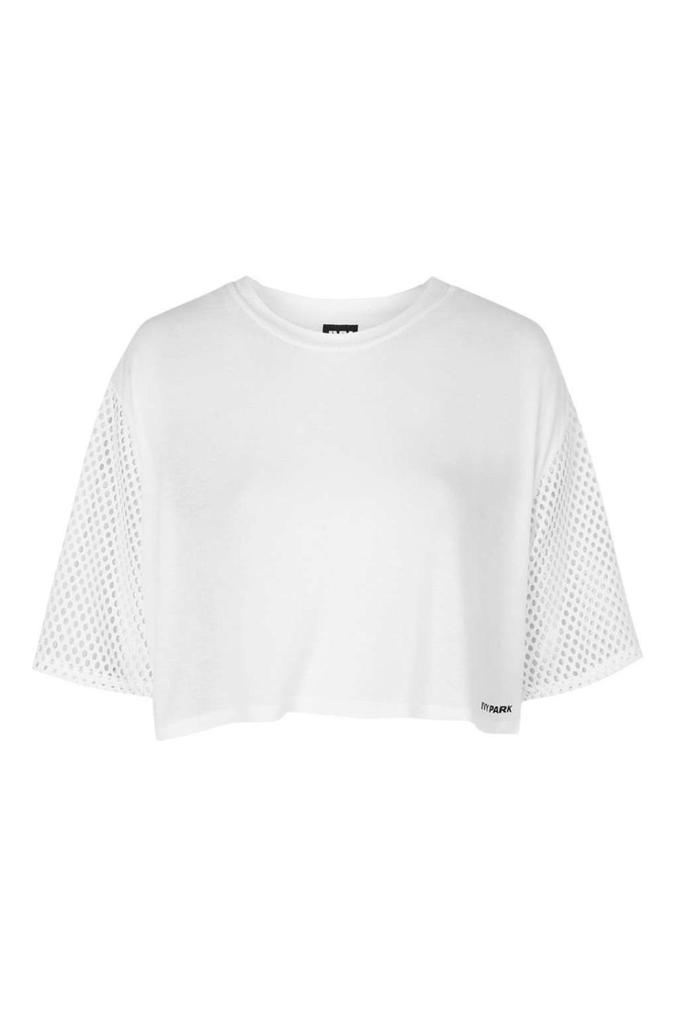 Mesh Panel Crop Top By Ivy Park