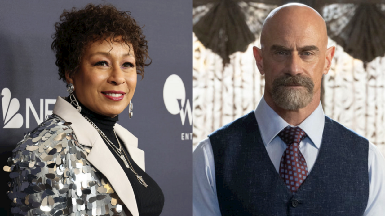  Tamara Tunie at Season 25 celebration of Law & Order: SVU and Christopher Meloni in Law & Order: Organized Crime Season 4. 