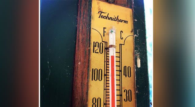 The mercury reached a staggering 47.1C in Penrith. Source: Instagram