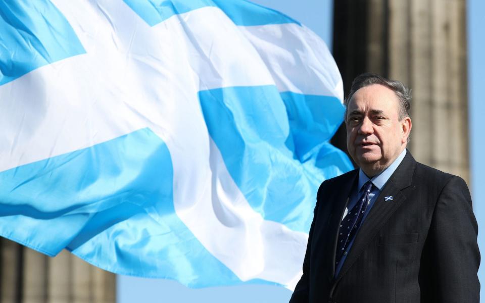 ALBA Party leader Alex Salmond at a photocall on Calton Hill, Edinburgh - Andrew Milligan/PA