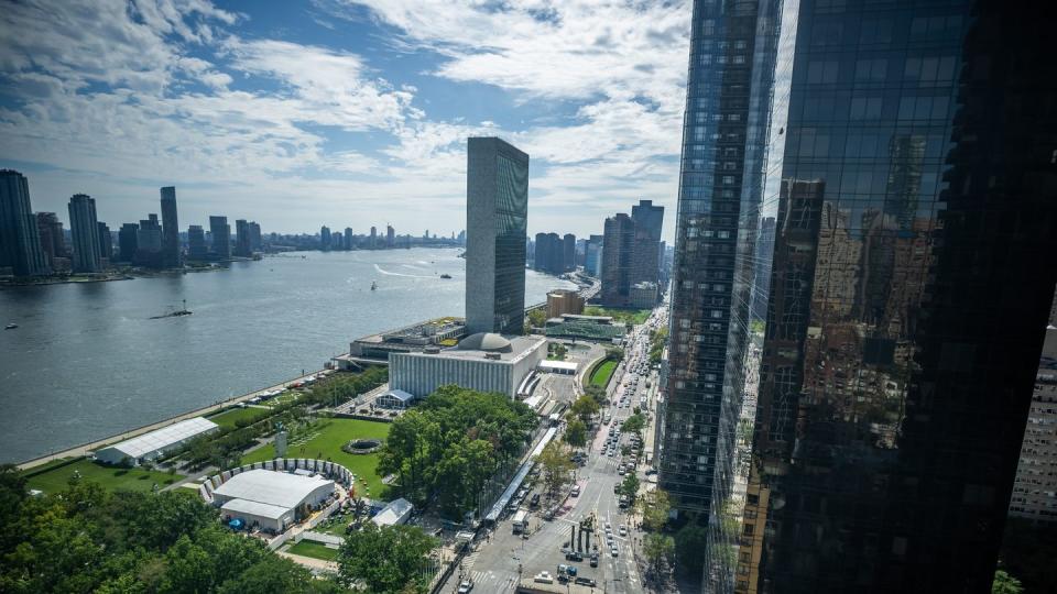 Im UN-Gebäude in Manhattan treffen sich die wichtigsten Figuren der Weltpolitik. (Bild: Michael Kappeler / dpa)