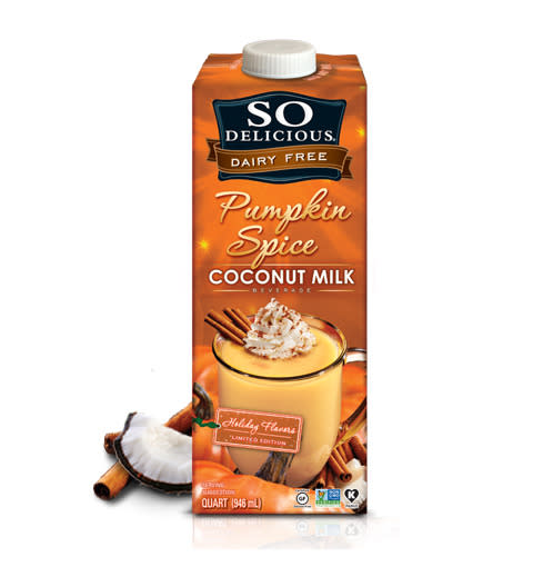 Pumpkin-spiced coconut milk to dunk your Oreos in.
