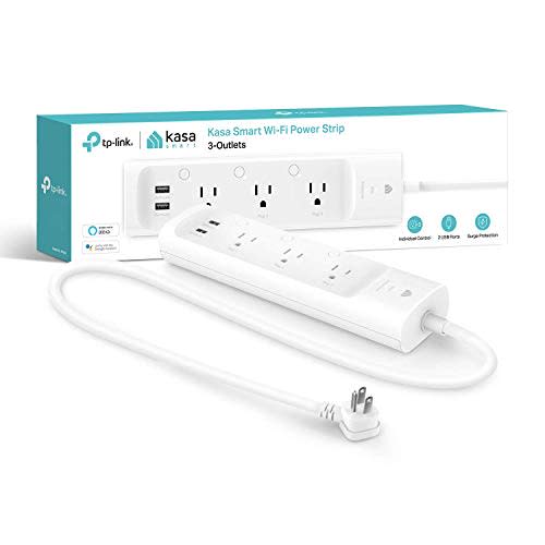 Kasa Smart Plug Power Strip KP303, Surge Protector with 3 Individually Controlled Smart Outlets…