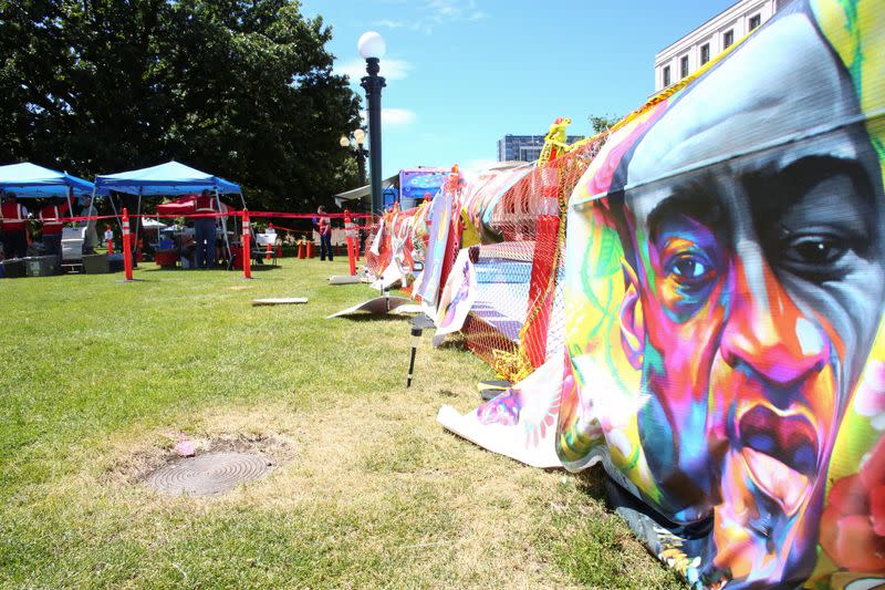 People celebrate Juneteenth in Denver