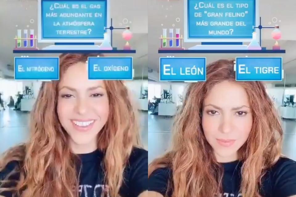 Shakira responde a 10 cuestiones sobre ciencia en TikTok. (Foto: TikTok / @shakira)