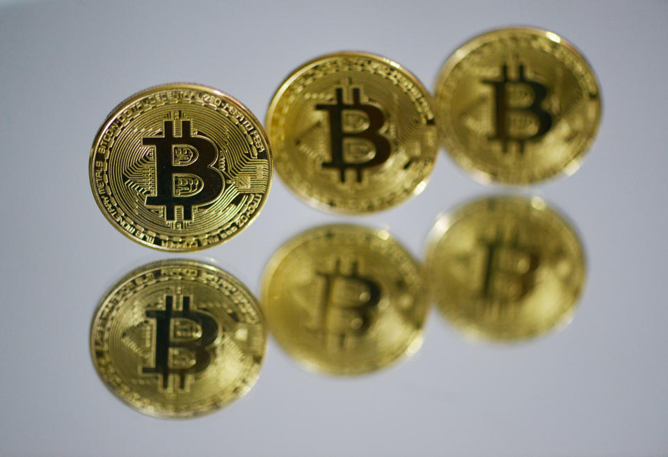 FUYANG, CHINA - MARCH 13, 2021 - A view of bitcoin, Fuyang City, Anhui Province, March 13, 2021.PHOTOGRAPH BY Costfoto / Barcroft Studios / Future Publishing (Photo credit should read Costfoto/Barcroft Media via Getty Images)