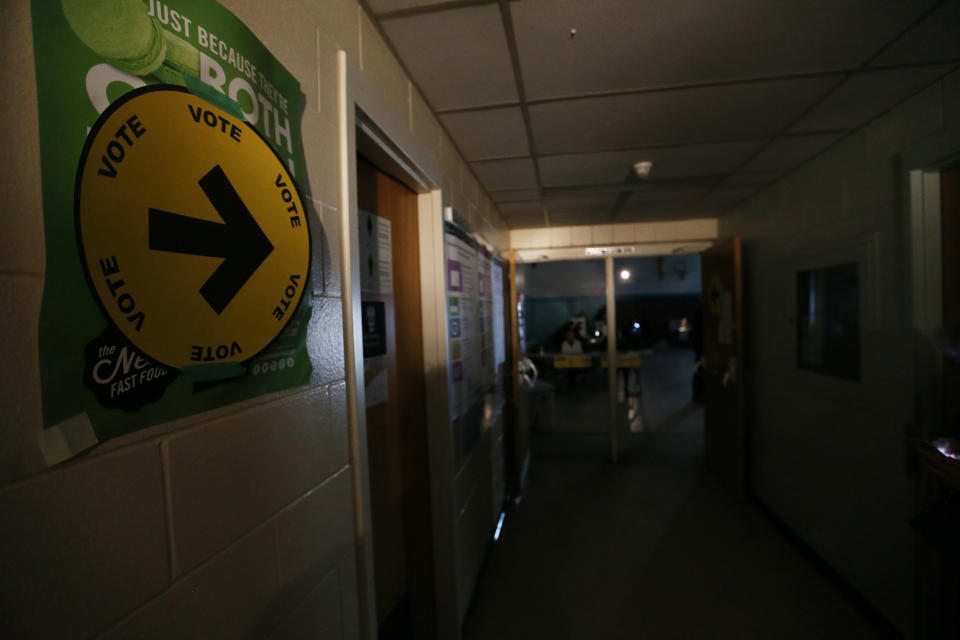 A power outage in Toronto had voters casting their ballots in the Federal Election by lantern light