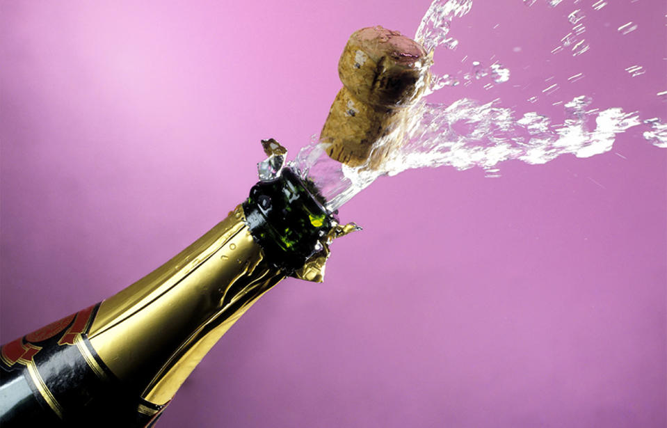 The winner of Tuesday night's $40 million Oz Lotto jackpot has popped a bottle of bubbles to begin celebrating his windfall.