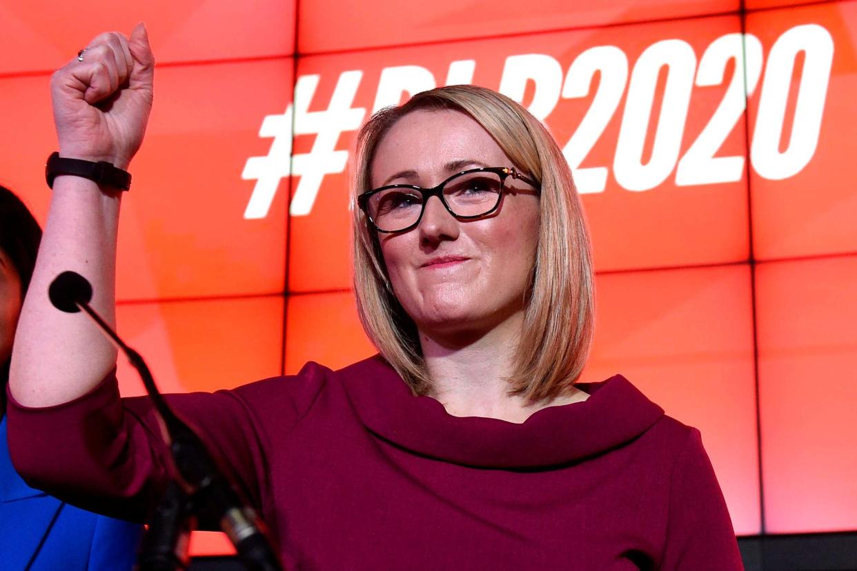 Labour politician and leadership hopeful, Rebecca Long-Bailey: AFP via Getty Images